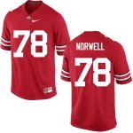 Men's Ohio State Buckeyes #78 Andrew Norwell Red Nike NCAA College Football Jersey For Sale TKP0644YA